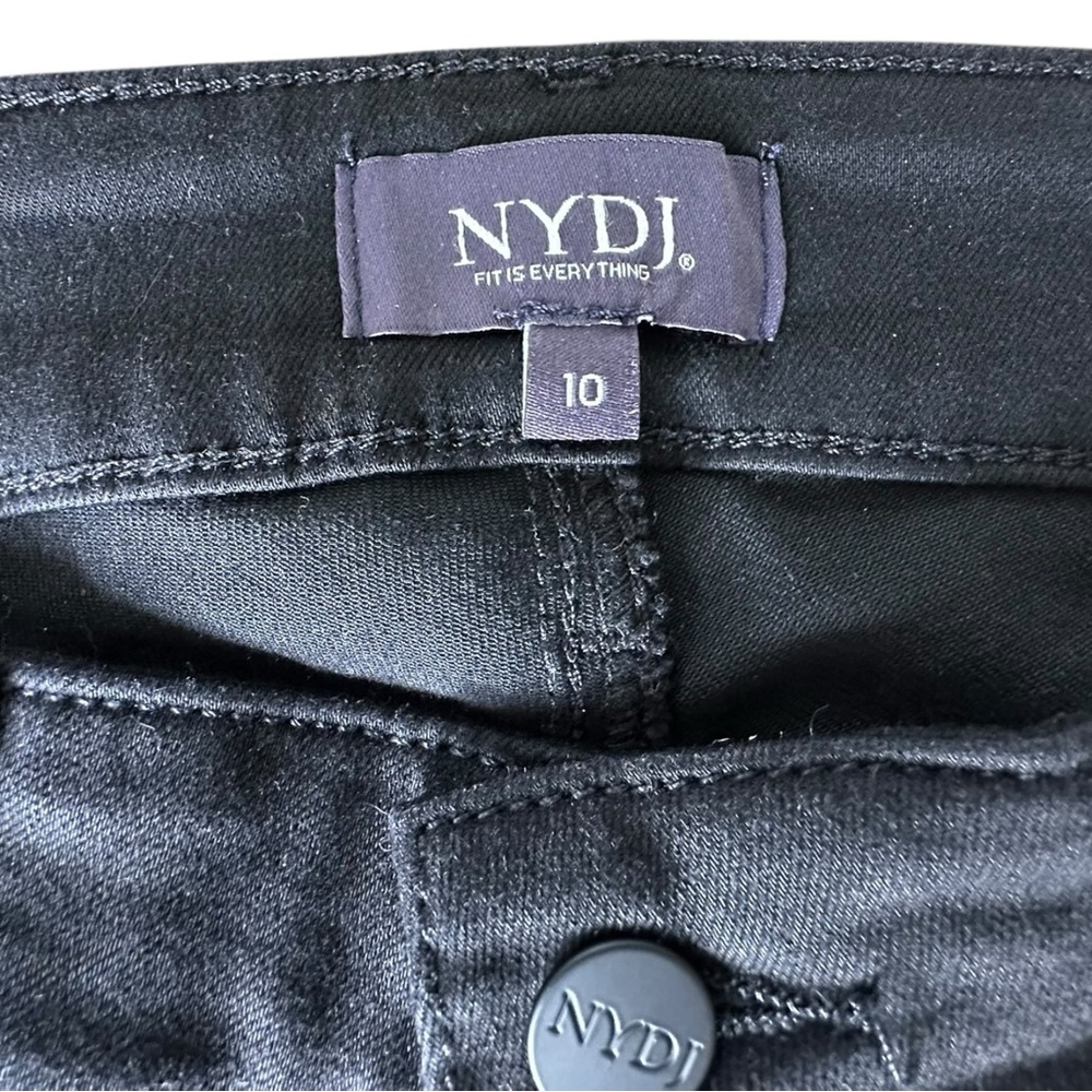 Not Your Daughter’s Jeans-Black Boot Cut Lift & Tuck Wide Hem Cool Fabric SZ 10 - Picture 11 of 14